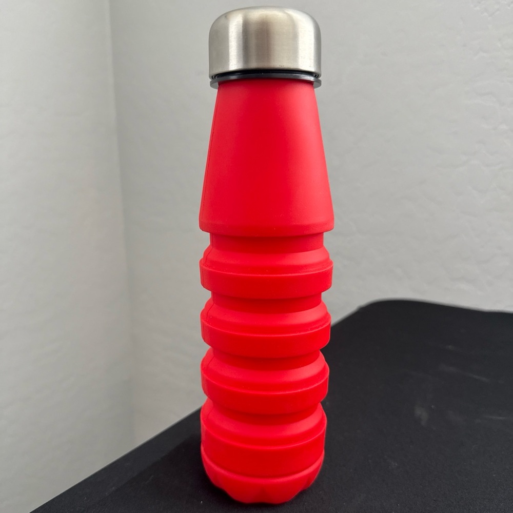 Cisco Red Collapsible Water Bottle